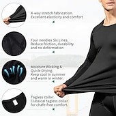 billiga aktiva t-shirts och tankar för män-Herr Kompressionströja T-shirt för jogging Långärmad Baslager Sport Sommar Elastan Andningsfunktion Snabb tork Fuktabsorberande Mjuk Kondition Gymträning Löpning Sportkläder Sportkläder Solid färg
