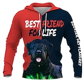 cheap Funny Graphic-Animal Dog letter Hoodie Cartoon Manga Anime 3D Graphic For Couple&#039;s Men&#039;s Women&#039;s Adults&#039; 3D Print