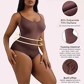 billiga Shapewear-shapewear för kvinnor magkontroll full byst kroppsformare bodysuit rumpa lyfter lår smalare