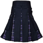 levne Spodní části-Retro Punk a gotika Skotské užitkové kilty Ren Faire Pánské Keltské Plesová maškaráda Večírek Dospělé Sukně