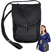 זול אביזרים ועוד-ימי הביניים רנסנס תיק Pouch תיק קרוס בודי פיראט ויקינג Ranger קַשׁתוּת תחפושות בגדי ריקוד נשים קלטי ויקינג פנטזיה נשף מסכות מסיבה\אירוע ערב מבוגרים שק