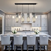 economico Lampadari-lampada a sospensione a led illuminazione a sospensione cromata/oro moderna lampada a sospensione mini lampadari di cristallo lampada a sospensione regolabile per sala da pranzo con isola cucina (1/3