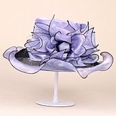 baratos Chapéu de Festa-Chapéus de seda de gelo elegantes estilo clássico simples com laço 1 pc festa/noite/chá festa headpiece/ocasião especial/escritório &amp; carreira/casual/aniversário/novo