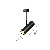 cheap Dimmable Ceiling Lights-LED Ceiling Lights Dimmable 20cm LED Flush Mount Ceiling Light Bar 3000-6000K 5W Acrylic Simple Lamp for Bedroom Hallway Kitchen Gallery Low Ceilings Areas Black White