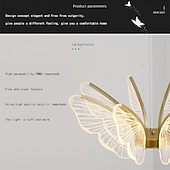 cheap Chandeliers-LED Pendant Light Butterfly Design 68cm Single Design Metal LED Nordic Style 220-240V