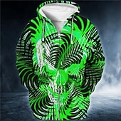 voordelige 3D Patroon-Voor heren 3D Print Grafische prints Trui met capuchon Hoodies Sweatshirt Hoodie met volledige rits Lange mouw Sweatshirt met capuchon Capuchon Streetwear 3D-afdrukken Sport &amp; Outdoor Dagelijks Sport