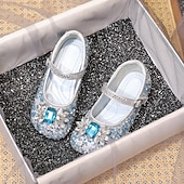 cheap Accessories-Frozen Cinderella Princess Elsa Mary Jane Shoes Girls&#039; Movie Cosplay Sequins Halloween Silver Rosy Pink Shoes Halloween Carnival Masquerade Polyester Plastics World Book Day Costumes