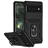 رخيصةأون جراب للهواتف الأخرى-هاتف غطاء من أجل غوغل Pixel 6 Pixel 6 Pro ثقيل حماية كاملة للجسم مسند الدراجة حالة مع خاتم لون سادة TPU