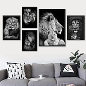 זול Animal Prints-הדפסי בד אמנות קיר בעלי חיים קישוט בית עיצוב בד מגולגל ללא מסגרת לא ממוסגרת לא מתוחה