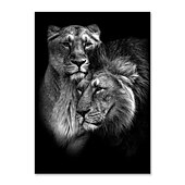 זול Animal Prints-הדפסי בד אמנות קיר בעלי חיים קישוט בית עיצוב בד מגולגל ללא מסגרת לא ממוסגרת לא מתוחה