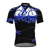 economico Maglie da uomo-Per uomo Maglia da Ciclismo Grafico Divertente VECCHIO IN BICICLETTA Manica Corta Bicicletta Maglia Top con 3 tasche posteriori Mountain Bike MTB Ciclismo su strada Asciugatura Rapida Strisce