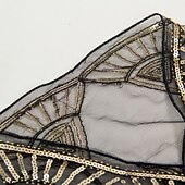 baratos Xales &amp; Envolvimentos-Loucos anos 20 Anos 20 Vestido Coquetel Xales estilo melindrosa O Grande Gatsby Convidado do casamento Paetês Franjas Fantasia Mulheres Dia Das Bruxas Carnaval Baile de Máscaras Casamento Convidado