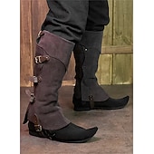 cheap Footwear-Medieval Renaissance Leg Warmers Gaiters Boot Covers Ren Faire Pirate Viking Ranger Archery Men&#039;s Unisex Pirate Fantasy Masquerade Party / Evening Adults&#039; Shoe Cover