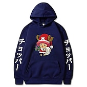economico Grafica di personaggi di cartoni animati e film-One Piece Tony Tony Chopper Felpa con cappuccio Anime Cartone animato Manga Tasca frontale Grafica Per Da coppia Per uomo Per donna Per adulto Stampa a caldo