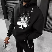 economico Felpe con cappuccio da uomo-Per uomo Tinta unica Carte francesi Felpa con cappuccio Felpe Felpa Felpa con cappuccio Manica lunga Felpa con cappuccio Con cappuccio Streetwear Stampa a caldo Sportivo Informale Abbigliamento di