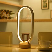 economico lampada da comodino-lampada da tavolo a led in legno interfaccia usb camera da letto comodino lampada da notte illuminazione a led dimmerabile decorazione domestica creativa e regalo di trasferimento unico