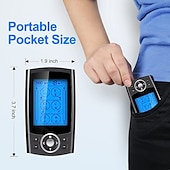 abordables Masajeador de cuerpo entero-Estimulador muscular Tens máquina de masaje corporal eléctrico EMS de 36 modos terapia digital para adelgazar electrosimulador de doble canal con 10 almohadillas a prueba de polvo regalo de San