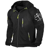 preiswerte 3D-Kapuzenpullis für Männer-Herren Graphic Kreuz Langarm Sweatshirts Mit Kapuze Strassenmode Basic Sport &amp; Natur Sport Herbst Winter Schwarz Dunkelgray Grau Bekleidung Designer Heißprägen S M L XL XXL 3XL