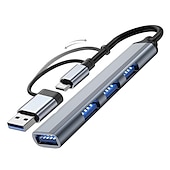 رخيصةأون محاور USB-usb hub 3.0 4/7-port for laptop usb c hub splitter multort adapter for macbook Compact data usb hub for mac pro mini ipad pro Surface pro lash drive mobile hdd