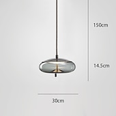preiswerte Insellichter-LED Pendelleuchte Glas Kücheninsel Licht Single Design Galvanisierte LED Nordic Style 220-240V 110-120V