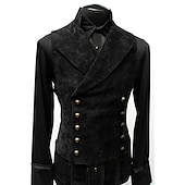 cheap Tops-Retro Vintage Medieval Vest Ren Faire Prince Nobleman Men&#039;s Pirate Fantasy Masquerade Party / Evening Adults&#039; Vest