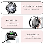 cheap Smartwatch Case-Diamond Case Watch Case Compatible with Samsung Galaxy Watch Active 2 40mm / Watch Active 2 44mm Shockproof Plastic / Hard PC Watch Cover