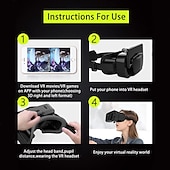 economico Console per videogiochi-vr shinecon visore per realtà virtuale vr occhiali 3d occhiali vr per film tv &amp; videogiochi compatibile ios &amp; smartphone Android con schermo da 4,7 - 7 pollici