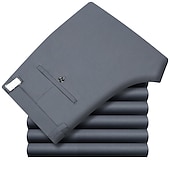 preiswerte Schlank-Herren Anzughosen Hose Hosen Tasche Gerade geschnitten Glatt Hochzeit B¨¹ro Arbeit Baumwollmischung Schick &amp; Modern Ausgefallene Weiß Wein Hoher Taillenbund Mikro-elastisch