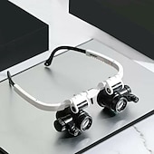 billiga Kontorsmaterial-förstoringsglas 8x 15x 23x förstoringsglas led pannband glasögonförstoringsverktyg reparationsverktyg klocktillverkning myntstämpel valuta bokfel smycken halsband förstoringsglas glasögon pärlbiologi