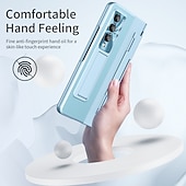 Недорогие Чехлы для Samsung-Чехол для телефона для Samsung Galaxy Z Fold 5 Z Fold 4 Z Fold 3 Flip бамперный флип полный корпус защитный однотонный ПК PU кожа