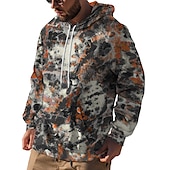 abordables Sweats à capuche pour hommes-Homme Bloc de couleur Imprimés Photos Sweat à capuche Sweats à Capuche Sweat-shirt Sweat à capuche manche longue Sweat à capuche Capuche Vêtement de rue 3D effet du quotidien Des sports Noir et Blanc