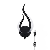 abordables Apliques de pared para interior-enchufe en la lámpara de pared 1pc 2pcs lámpara de pared led regulable 10w lámpara de pared interior moderna lámpara de acrílico aall con cable de enchufe de 6 pies (alrededor de 1,8 m) adecuado para