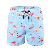 cheap Men&#039;s Boxer Swim Trunks-Men&#039;s Board Shorts Swim Shorts Swim Trunks Summer Shorts Drawstring Elastic Waist 2 in 1 Graphic Comfort Breathable Short Casual Holiday Beach Hawaiian Stylish Gradient blue Black