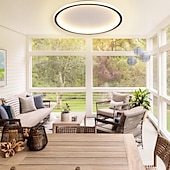 cheap Flush Mounts &amp; Semi Flush Mounts-1-Light New LED Ceiling Lamp Round Ultra-Thin Simple Circular Design Ceiling Light Metal Bedroom Lamp Nordic Creative Household Office Study Dining Lamp 28W ONLY DIMMABLE WITH REMOTE CONTROL