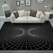 cheap 3D Digital Print Rugs-Modern Abstract 3D Vortex Area Rug Thickened Imitation Cashmere Living Room Simple Bedroom Full Bedside Blanket Sofa Home Coffee Table Non-slip Mat