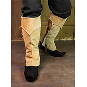 cheap Footwear-Medieval Renaissance Leg Warmers Gaiters Boot Covers Ren Faire Pirate Viking Ranger Archery Men&#039;s Unisex Pirate Fantasy Masquerade Party / Evening Adults&#039; Shoe Cover