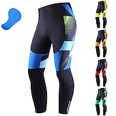 preiswerte Fahrradhosen Herren-Herren Geometrisch Fahrradhose Fahhrad Unterteile Mountainbike MTB Straßenradsport Sport 3D-Polster Radfahren Schnelltrocknend Feuchtigkeitsableitend Gelb Rot Spandex Bekleidung Fahrradbekleidung