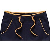 cheap Work Shorts-Men&#039;s Bermuda shorts Workout Shorts Golf Shorts Drawstring Elastic Waist Plain Outdoor Going out Cotton Blend Fashion Streetwear Red Sky Blue Micro-elastic