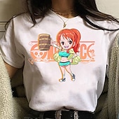 levne Kreslená a filmová postava-One Piece Opice D. Luffy Trička Anime Animák Anime Klasika Pouliční styl Pro Pro páry Pánské Dámské Dospělé Horká ražba