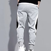 cheap Sweatpants-Men&#039;s Sweatpants Joggers Trousers Pocket Drawstring Color Block Comfort Casual Daily Holiday Sports Stylish Black Grey Micro-elastic