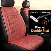economico Coprisedili per auto-Copertura Riscaldata per Sedile Auto 12-24V Riscaldatore per Sedile Auto Rapido 30s Protettore per Sedile in Flanella Copertura Riscaldata per Sedile Auto 25W
