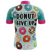 お買い得  メンズジャージ-男性用 サイクリングジャージー グラフィック おかしい 半袖 バイク ジャージー トップス 3つのリアポケット付き マウンテンサイクリング ロードバイク 速乾性 反射性ストリップ 後ポケット 吸汗性 スポーツ ホワイト レッド ダークネービー 衣類