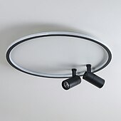 economico Lampade da soffitto con dimmer-Lampade A Led Da Soffitto Con Faretto Per Camera Da Letto Rotonda/Quadrata Studio Per Bambini Showroom Soggiorno Moderne Faretti Per Interni Lampade Luster Fixture