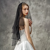 economico Veli sposa-2 strati Moda / Classico Veli da sposa Velo corto (ai gomiti) con Con pettinino a fiore / Colore Puro Tulle