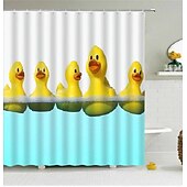 cheap Shower Curtains-Shower Curtain with Hooks 180cm*180cm(70&quot;*70&quot;) Polyester Washable Waterproof Animal Pattern for Kids
