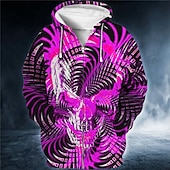 voordelige 3D Patroon-Voor heren 3D Print Grafische prints Trui met capuchon Hoodies Sweatshirt Hoodie met volledige rits Lange mouw Sweatshirt met capuchon Capuchon Streetwear 3D-afdrukken Sport &amp; Outdoor Dagelijks Sport