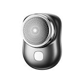 halpa Karvanpoisto-1kpl Kannettava miniparranajokone USB-ladattava partatrimmeri parranajokasvojen johdoton kone märkäkuiva kivuton parranajokone