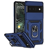 رخيصةأون جراب للهواتف الأخرى-هاتف غطاء من أجل غوغل Pixel 6 Pixel 6 Pro ثقيل حماية كاملة للجسم مسند الدراجة حالة مع خاتم لون سادة TPU