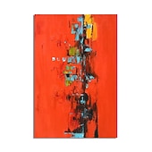 baratos Pinturas Abstratas-pintura a óleo artesanal pintada à mão arte de parede abstrata pintura em tela decoração de casa moldura esticada pronta para pendurar