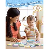 economico Giocattoli educativi-255 carte 510 parole visive talk flash card giocattoli educativi di apprendimento per i bambini del bambino ragazzo ragazza logopedia giocattoli autismo giocattoli festival regali di compleanno